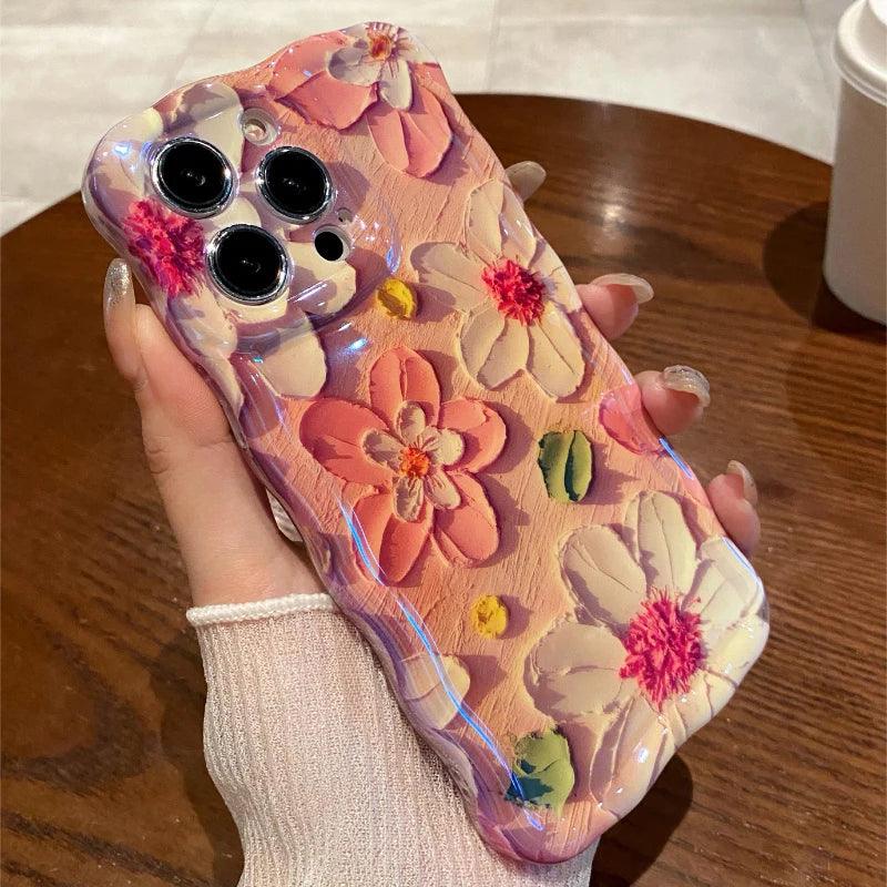 Luxury Pink Flowers Phone Iphone case